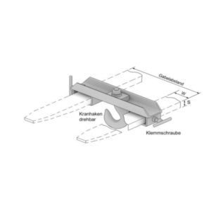 Schéma du crochet enfourchables Seith
