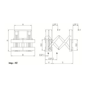 Pantographe sans déplacement latéral VGT
