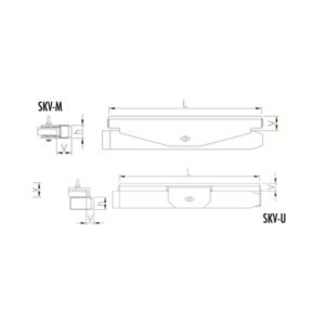 Schéma du patins pour prise de matériaux de construction (revêtement PU) SKVM Durwen