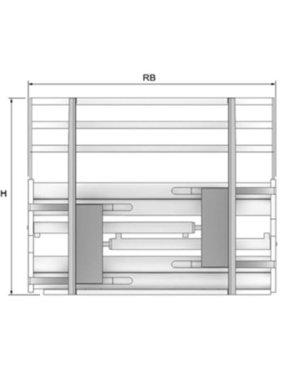 Schéma de la pince électroménager bras fixes sans déplacement latéral 60.4 de Seith