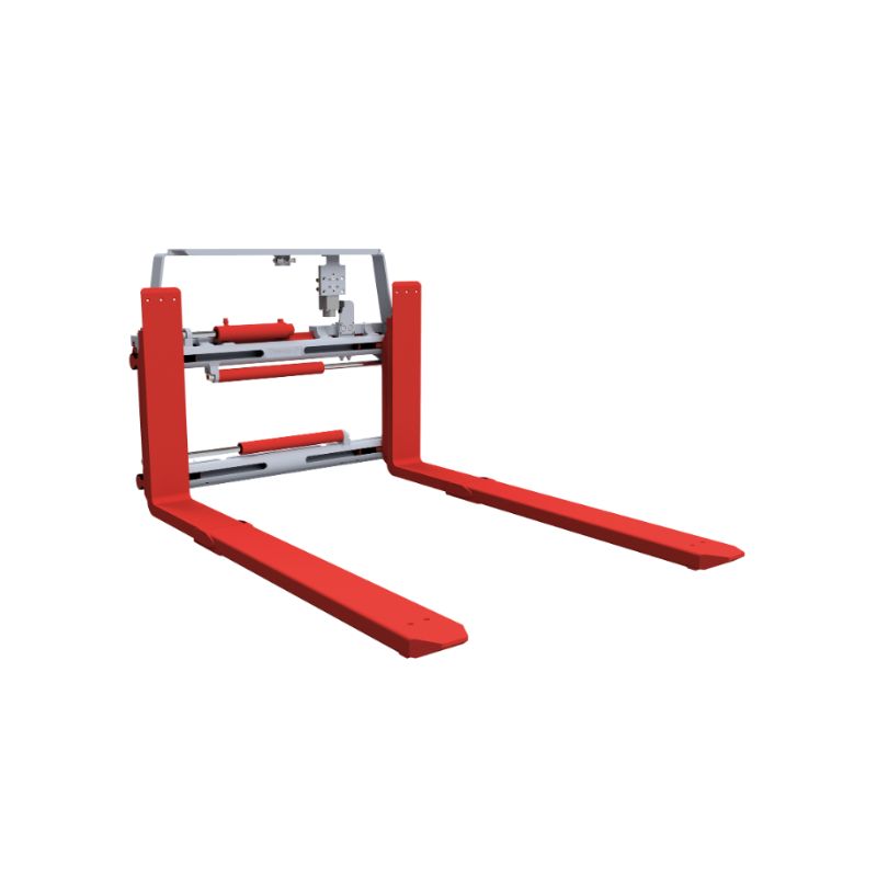 Positionneur de fourches rapporté avec fourches télescopiques et déplacement latéral constant RZV-S-TGZ DURWEN