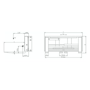 Positionneur de fourches intégré version à fourches et déplacement latéral constant 166-ISS